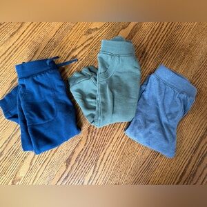 Toddler baby 18 months Cozy Jogger Pants - Blue, Olive, and Slate Gray